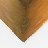 "場所" – 中東/オリエント砂漠絵を描の フリースブランケット (角)