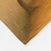 "場所" – 中東/オリエント砂漠絵を描の フリースブランケット (角)