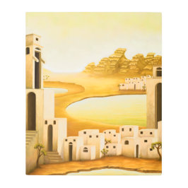 "場所" – 中東/オリエント砂漠絵を描の メタルプリント