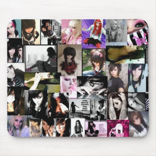 場面およびEMO GIRLLz マウスパッド (正面)