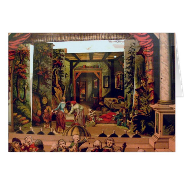 場面の劇場のおもちゃ (正面横)