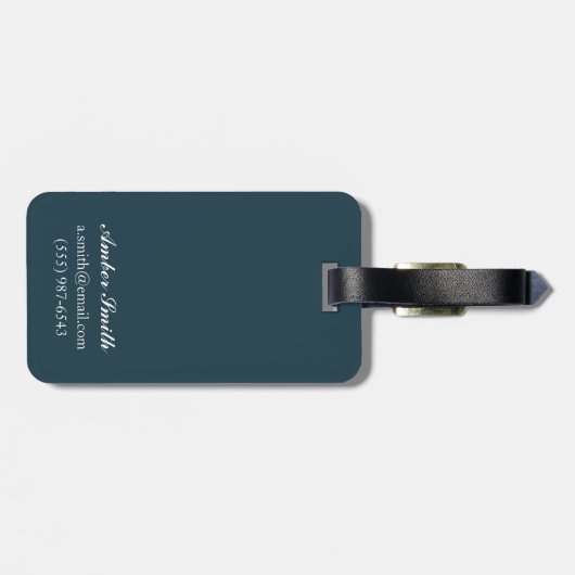 場面をいかだで運ぶ新しいHampshireRiver ラゲッジタグ (裏面横)