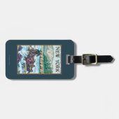 場面をいかだで運ぶ新しいYorkRiver ラゲッジタグ (正面横)