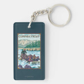 場面をいかだで運ぶConnecticutRiver キーホルダー (裏面)