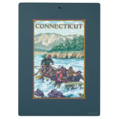 場面をいかだで運ぶConnecticutRiver クリップボード (裏面)