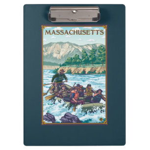 場面をいかだで運ぶMassachusettsRiver クリップボード