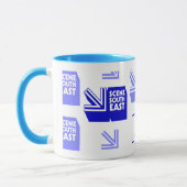 場面南東の(南テレビ)マグ マグカップ (左)