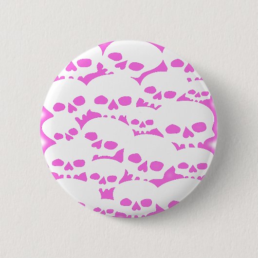 場面子供のスカル 缶バッジ (正面)