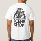 場面店のワイシャツ Tシャツ (裏面)