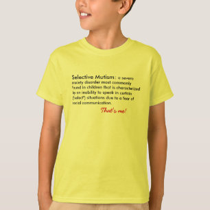 場面緘黙症定義 Tシャツ