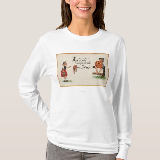 塀のハロウィンGreetingKid Tシャツ (正面)