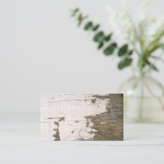 塀の古い風化させた木製の納屋の名刺 名刺 (スタンド正面)
