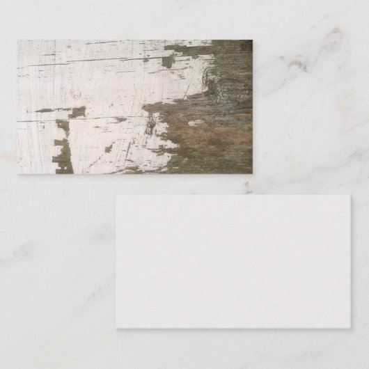 塀の古い風化させた木製の納屋の名刺 名刺 (正面/裏面)