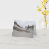 塀及び砂丘IBSP NJメッセージカード カード (黄色い花)