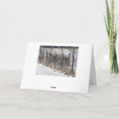 塀及び雪 カード (裏面)