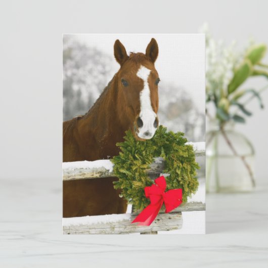 塀越しの馬 招待状 (スタンド正面)