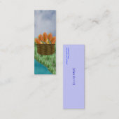 塊および魚のしおり スキニー名刺 (正面/裏面)