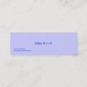 塊および魚のしおり スキニー名刺 (裏面)