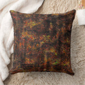 塊状の斑点とミントグリーンの茶色の皮 クッション (ブランケット)