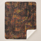 塊状の斑点と皮膚の茶色とサンゴの汚れ シェルパブランケット (正面)