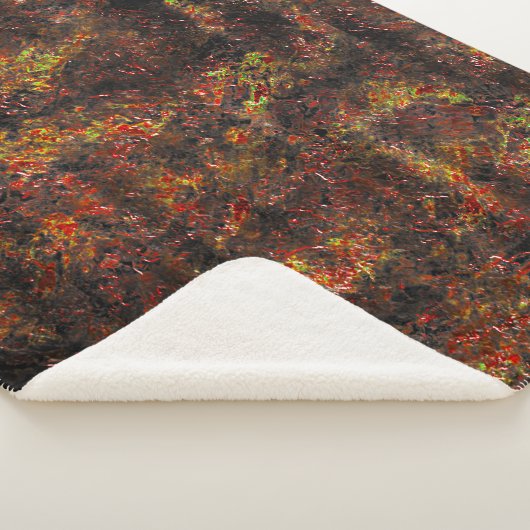 塊状の斑点と皮膚の茶色とサンゴの汚れ シェルパブランケット (3/4)