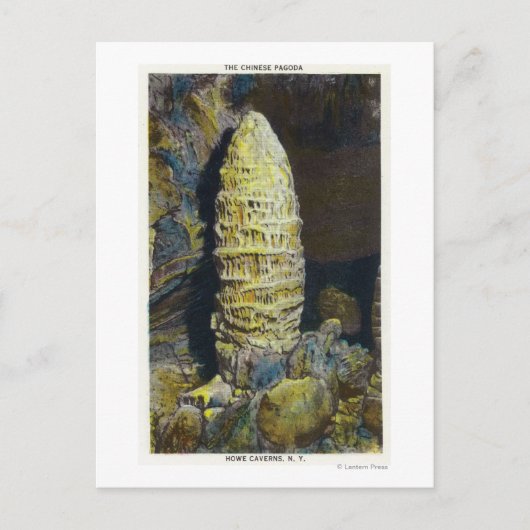 塔のクローズアップ中国の表示 ポストカード (正面)