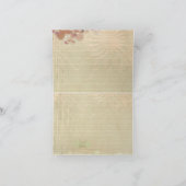 塔のバラの混合メディアのオリエンタルの空白のな静止した ノートカード (内部)