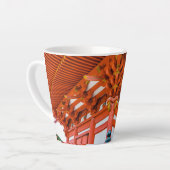 塔のボトムアップの視点、宮島 カフェラテマグ (左アングル)