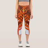 塔のボトムアップの視点、宮島 カプリレギンス (正面)