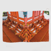 塔のボトムアップの視点、宮島 ゴルフタオル (横)