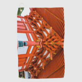 塔のボトムアップの視点、宮島 ゴルフタオル