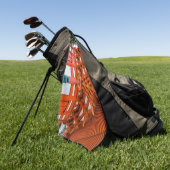 塔のボトムアップの視点、宮島 ゴルフタオル (グリーン)