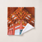 塔のボトムアップの視点、宮島 バスタオルセット (ウォッシュタオル)