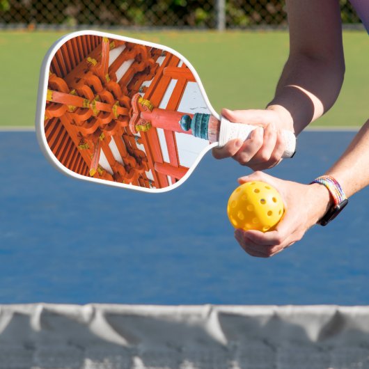 塔のボトムアップの視点、宮島 ピックルボールラケット (インサイチュ)