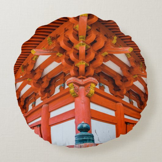 塔のボトムアップの視点、宮島 ラウンドクッション (裏面)