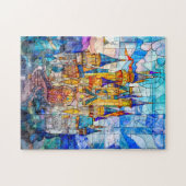 塔の多いおとぎ話の城 ジグソーパズル (横)