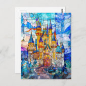 塔の多いおとぎ話の城 ポストカード (正面/裏面)