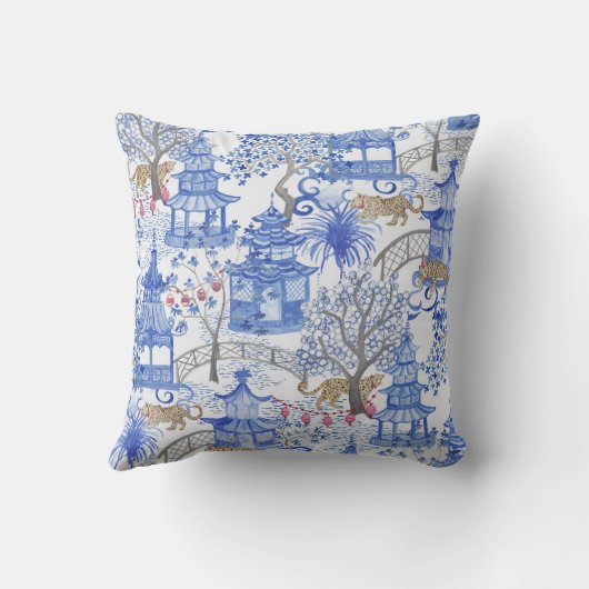 塔の森林のパーティーのヒョウ クッション (裏面)