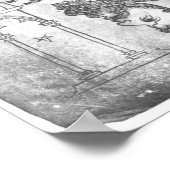 塔の計画のファクシミリのコピー ポスター (角)