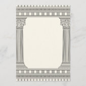 塔エレガントパーティーデザイン 招待状 (裏面)