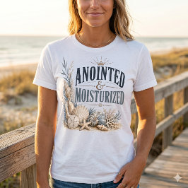 塗られし者+潤いの恵み – キリスト教インスピレーション Tシャツ