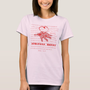 "塗られた手"のキリスト教のTシャツ Tシャツ