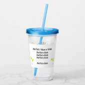 塗りつぶしおよびチル2オウムのタンブラー アクリルタンブラー (裏面)