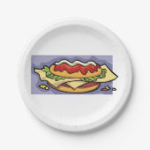 塗り潰しサンドイッチ ペーパープレート (正面)