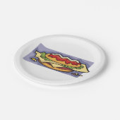 塗り潰しサンドイッチ ペーパープレート (アングル)