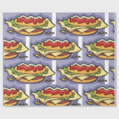 塗り潰しサンドイッチ ラッピングペーパー (フラット)