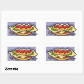 塗り潰しサンドイッチ 長方形シール (シート)