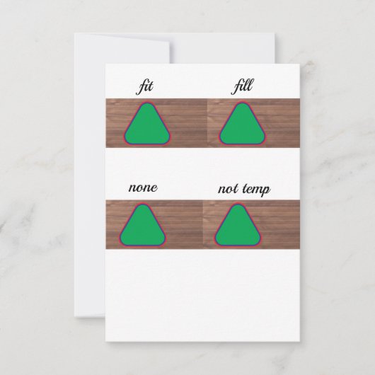 塗り潰し違う州 招待状 (正面)