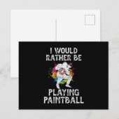 塗り絵の玉を撃ちながら遊ぶ方がよかったのに ポストカード (正面/裏面)