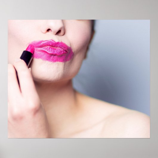塗り間違えた口紅ポスター1 ポスター (正面)